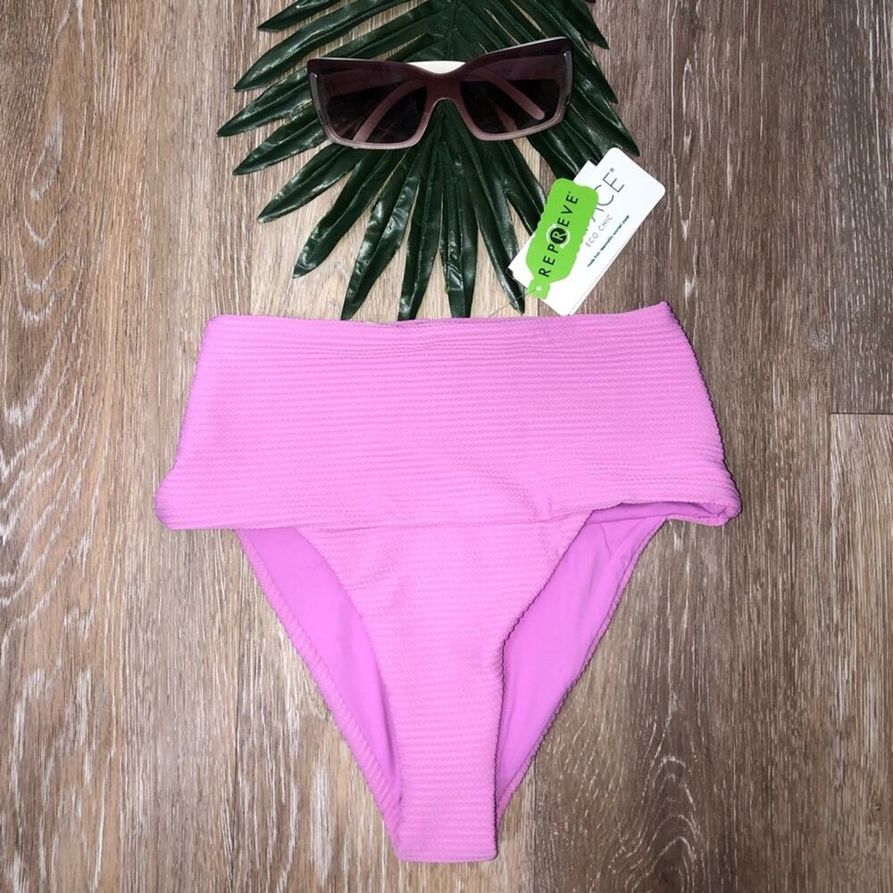 L*Space Desi High Waisted Bikini Bottom in Rosebud XS NWT - Picture 6 of 8